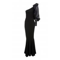 Čierne dámske spoločenské šaty